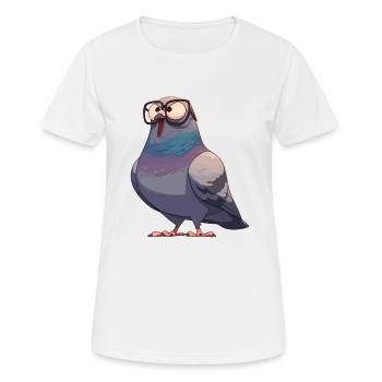 Tauben Taube - Frauen T-Shirt atmungsaktiv - Weiß - Vorne - AI Model Female 172 dark (172cm)