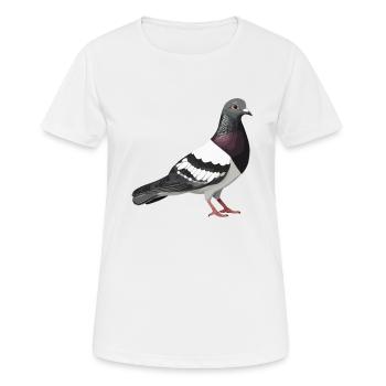 Tauben Taube - Frauen T-Shirt atmungsaktiv - Weiß - Vorne - AI Model Female 172 dark (172cm)