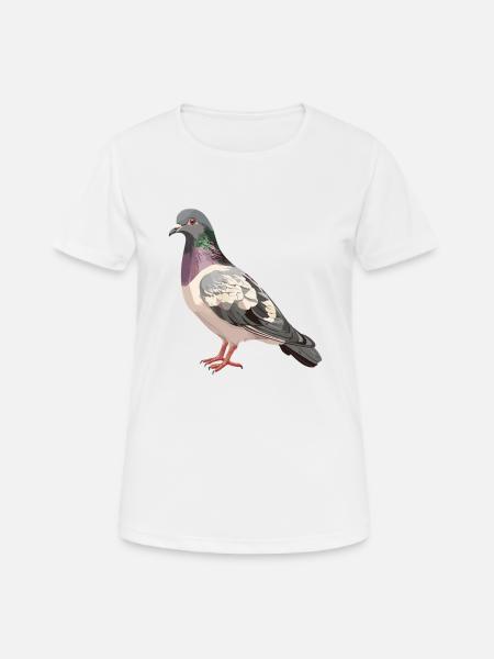 Tauben Taube - Frauen T-Shirt atmungsaktiv - Weiß