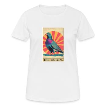 Tauben Taube - Frauen T-Shirt atmungsaktiv - Weiß - Vorne - AI Model Female 172 dark (172cm)