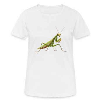 Gottesanbeterinnenen Gottesanbeterin - Frauen T-Shirt atmungsaktiv - Weiß - Vorne - AI Model Female 172 dark (172cm)