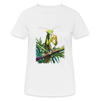 Mantes religieuses Mantes religieuses - T-shirt respirant Femme - blanc - Devant - AI Model Female 172 dark (172cm)