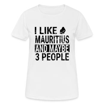 Idée de design de vacances à l’île Maurice - T-shirt respirant Femme - blanc - Devant - AI Model Female 172 dark (172cm)