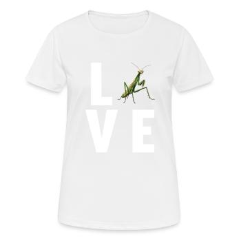Mantes religieuses Mantes religieuses - T-shirt respirant Femme - blanc - Devant - AI Model Female 172 dark (172cm)