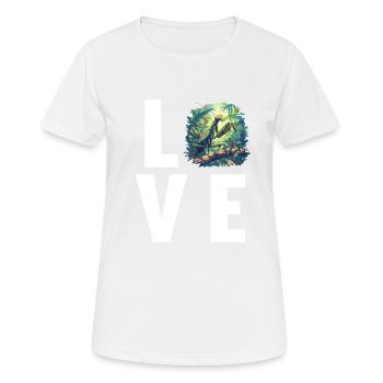 Mantes religieuses Mantes religieuses - T-shirt respirant Femme - blanc - Devant - AI Model Female 172 dark (172cm)