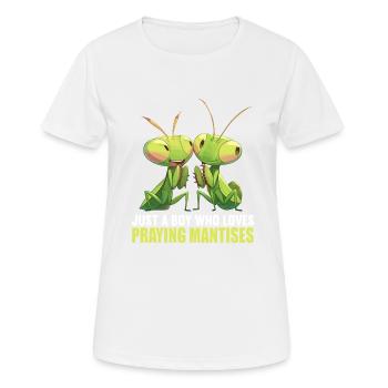Mantes religieuses Mantes religieuses - T-shirt respirant Femme - blanc - Devant - AI Model Female 172 dark (172cm)