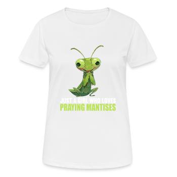 Mantes religieuses Mantes religieuses - T-shirt respirant Femme - blanc - Devant - AI Model Female 172 dark (172cm)