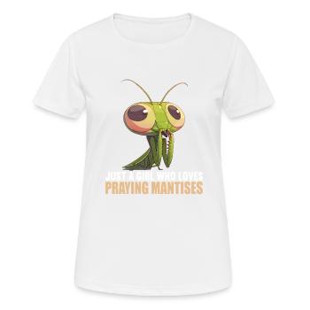 Mantes religieuses Mantes religieuses - T-shirt respirant Femme - blanc - Devant - AI Model Female 172 dark (172cm)