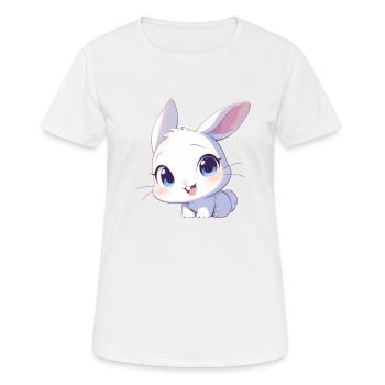 Hasen Hase - Frauen T-Shirt atmungsaktiv - Weiß - Vorne - AI Model Female 172 dark (172cm)