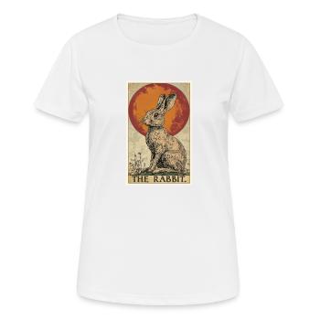 Hasen Hase - Frauen T-Shirt atmungsaktiv - Weiß - Vorne - AI Model Female 172 dark (172cm)