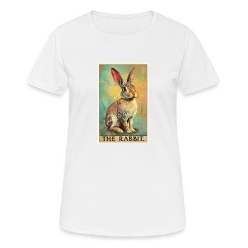 Hasen Hase - Frauen T-Shirt atmungsaktiv - Weiß - Vorne - AI Model Female 172 dark (172cm)