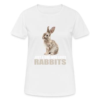 Hasen Hase - Frauen T-Shirt atmungsaktiv - Weiß - Vorne - AI Model Female 172 dark (172cm)