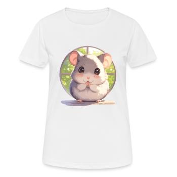 Rat Rat - Women's Breathable T-Shirt - white - Front - AI Model Female 172 dark (172cm)