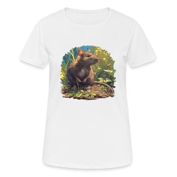 Rat Rat - Women's Breathable T-Shirt - white - Front - AI Model Female 172 dark (172cm)