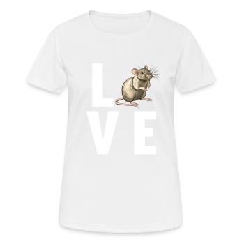 Rat Rat - Women's Breathable T-Shirt - white - Front - AI Model Female 172 dark (172cm)