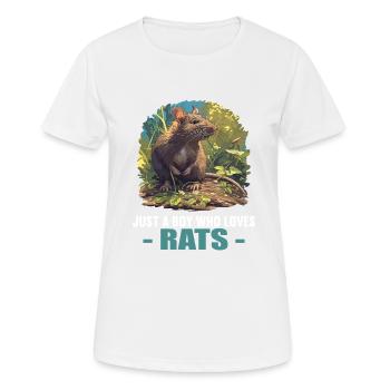 Rat Rat - Women's Breathable T-Shirt - white - Front - AI Model Female 172 dark (172cm)