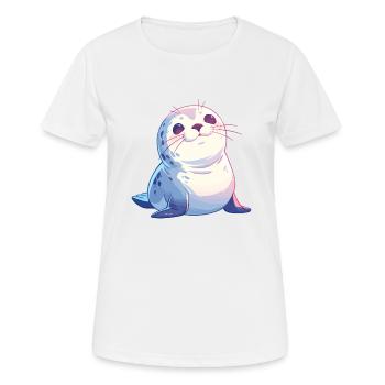Seals, Seal - Women's Breathable T-Shirt - white - Front - AI Model Female 172 dark (172cm)
