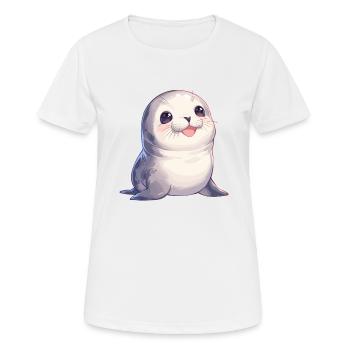 Seals, Seal - Women's Breathable T-Shirt - white - Front - AI Model Female 172 dark (172cm)