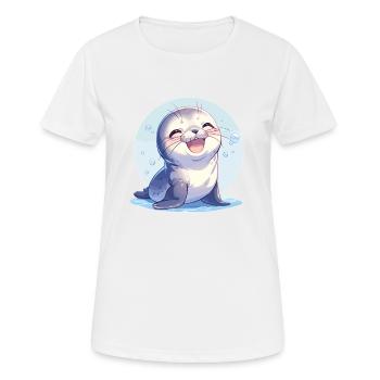 Seals, Seal - Women's Breathable T-Shirt - white - Front - AI Model Female 172 dark (172cm)
