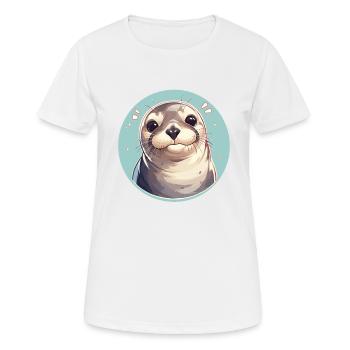 Seals, Seal - Women's Breathable T-Shirt - white - Front - AI Model Female 172 dark (172cm)