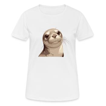 Seals, Seal - Women's Breathable T-Shirt - white - Front - AI Model Female 172 dark (172cm)