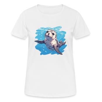 Seals, Seal - Women's Breathable T-Shirt - white - Front - AI Model Female 172 dark (172cm)
