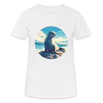 Seals, Seal - Women's Breathable T-Shirt - white - Front - AI Model Female 172 dark (172cm)
