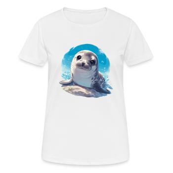 Seals, Seal - Women's Breathable T-Shirt - white - Front - AI Model Female 172 dark (172cm)
