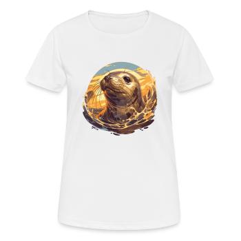Seals, Seal - Women's Breathable T-Shirt - white - Front - AI Model Female 172 dark (172cm)