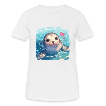 Seals, Seal - Women's Breathable T-Shirt - white - Front - AI Model Female 172 dark (172cm)