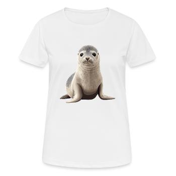 Seals, Seal - Women's Breathable T-Shirt - white - Front - AI Model Female 172 dark (172cm)