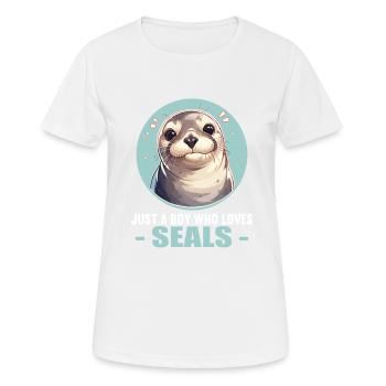 Seals, Seal - Women's Breathable T-Shirt - white - Front - AI Model Female 172 dark (172cm)
