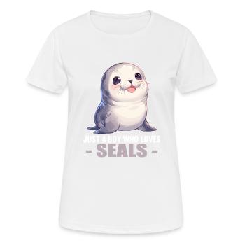 Seals, Seal - Women's Breathable T-Shirt - white - Front - AI Model Female 172 dark (172cm)
