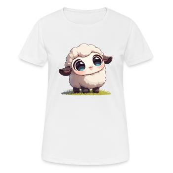 Mouton Mouton - T-shirt respirant Femme - blanc - Devant - AI Model Female 172 dark (172cm)