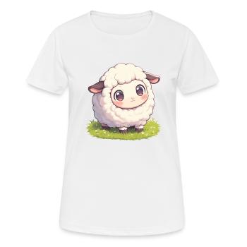Mouton Mouton - T-shirt respirant Femme - blanc - Devant - AI Model Female 172 dark (172cm)