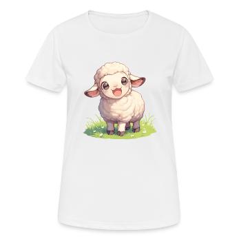 Mouton Mouton - T-shirt respirant Femme - blanc - Devant - AI Model Female 172 dark (172cm)
