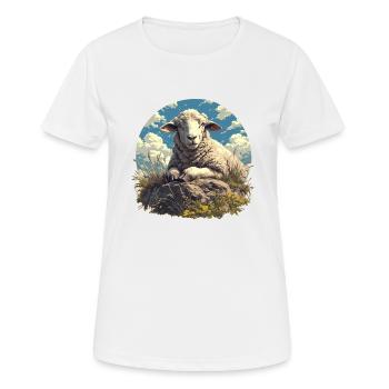 Mouton Mouton - T-shirt respirant Femme - blanc - Devant - AI Model Female 172 dark (172cm)