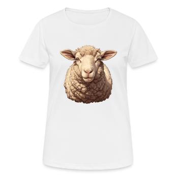 Mouton Mouton - T-shirt respirant Femme - blanc - Devant - AI Model Female 172 dark (172cm)
