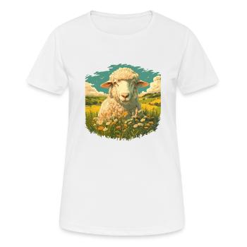 Mouton Mouton - T-shirt respirant Femme - blanc - Devant - AI Model Female 172 dark (172cm)