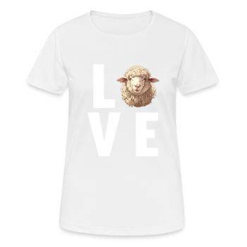 Mouton Mouton - T-shirt respirant Femme - blanc - Devant - AI Model Female 172 dark (172cm)