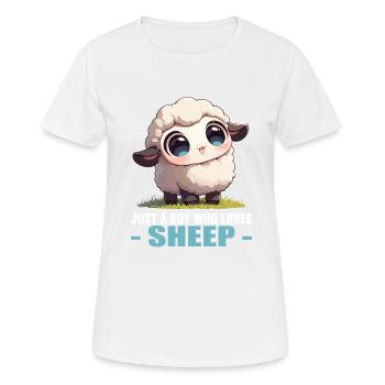 Mouton Mouton - T-shirt respirant Femme - blanc - Devant - AI Model Female 172 dark (172cm)