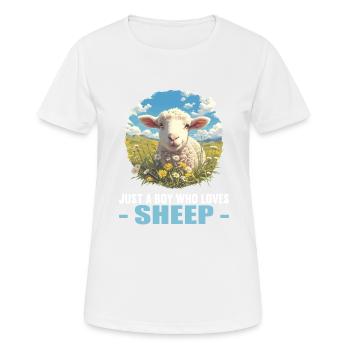Mouton Mouton - T-shirt respirant Femme - blanc - Devant - AI Model Female 172 dark (172cm)