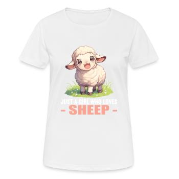 Mouton Mouton - T-shirt respirant Femme - blanc - Devant - AI Model Female 172 dark (172cm)