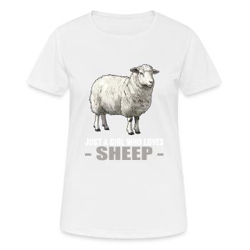 Mouton Mouton - T-shirt respirant Femme - blanc - Devant - AI Model Female 172 dark (172cm)