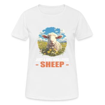 Mouton Mouton - T-shirt respirant Femme - blanc - Devant - AI Model Female 172 dark (172cm)