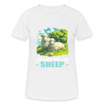 Mouton Mouton - T-shirt respirant Femme - blanc - Devant - AI Model Female 172 dark (172cm)