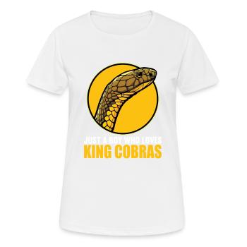 King Cobras King Cobra - Women's Breathable T-Shirt - white - Front - AI Model Female 172 dark (172cm)