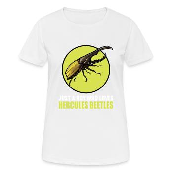 Hercule coléoptère - T-shirt respirant Femme - blanc - Devant - AI Model Female 172 dark (172cm)