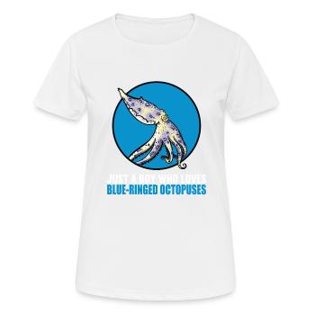 Blue Ringed Octopus Blaugeringelter Krake - Women's Breathable T-Shirt - white - Front - AI Model Female 172 dark (172cm)