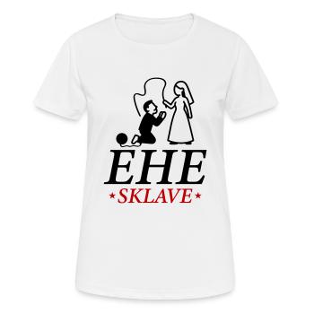Ehesklave Hochzeit Brautpaar - Frauen T-Shirt atmungsaktiv - Weiß - Vorne - AI Model Female 172 dark (172cm)